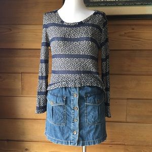 FRANCESCA’S 🦋 Marled Striped Sweater